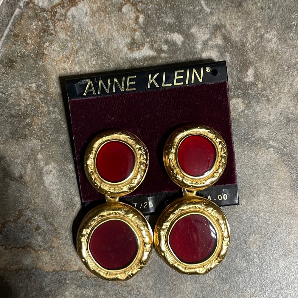 Anne Klein clip earrings